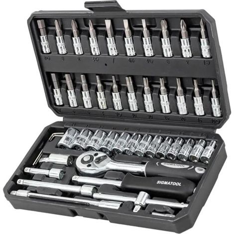 Kstools Kit d'outils professionnel 46 pièces noir