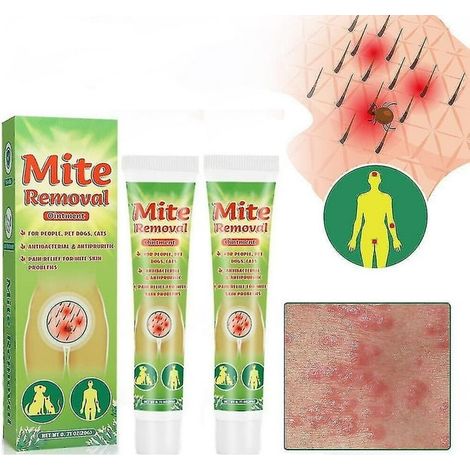 Lotions anti-démangeaisons 2 pièces 20g, crème antibactérienne universelle pour animaux et humains, élimine les acariens, soulage les irritations, action rapide et efficace. (1/5)