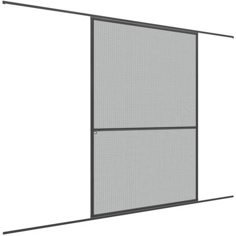 Primaster Insektenschutz-Schiebetür anthrazit 120x240cm Fliegengitter
