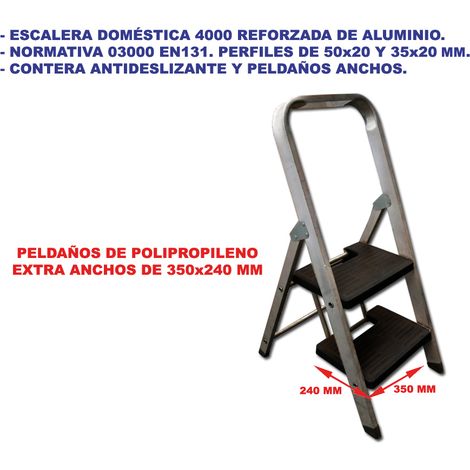 Scala Sifer 4000 in alluminio rinforzato con 2 gradini larghi EN131