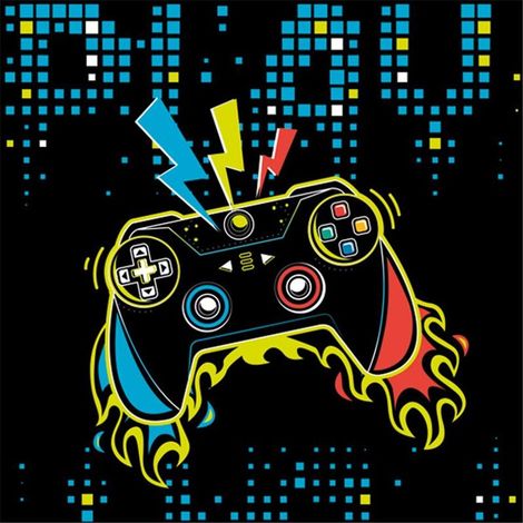 Tovaglioli da gioco con controller, 33x33 cm, 20 pezzi