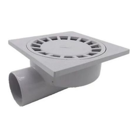 Par 200mm X 200mm Sortie 75mm Siphon de Sol Salle de Bains Salle Humide Douche Plastique Pvc1pcs-blanc (1/4)