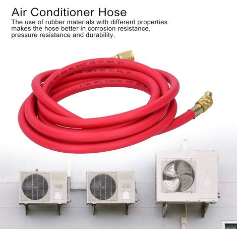 Tuyau de charge de réfrigérant, tube d'ajout de réfrigérant outil de réparation de climatisation de voiture accessoires de voiture (3 m 1 pièces)