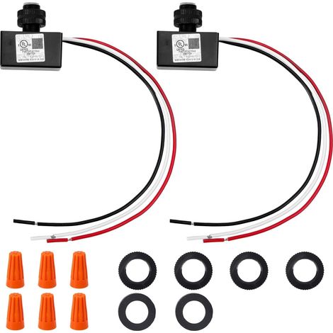 Capteur Photocellule 105V-130V AC, Interrupteur de Contrôle D'éclairage Crépusculaire Étanche avec Connecteurs de Câble pour Éclairage Extérieur Photoelectrique (1/5)