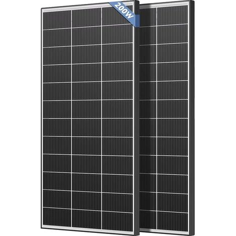 Panneau Solaire, Haute Efficacité, Construction Durable, 200W 2Pcs (1/2)