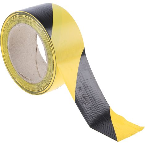 Ruban de marquage Noir/Jaune RS PRO, 50mm x 33m x 0.14mm ( Prix pour 1 ) (1/3)