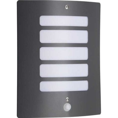 Lampe ext avec detect de mouve TODD Anthracite ampoule E27 max 60 W - Brilliant