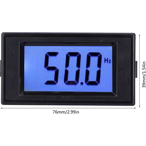 Fréquencemètre numérique D69-HZ avec affichage LCD, AC80-300V, 45,0Hz-65,0Hz (1/5)
