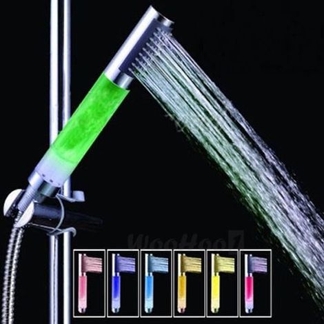 Douchette Tête Douche Pommeau Lumineux 3 Couleur Pour Salle de Bain (1/3)