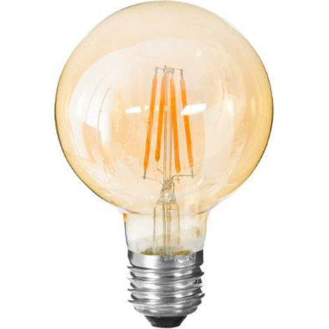 Ampoule À Led "Ronde" 14cm Ambre