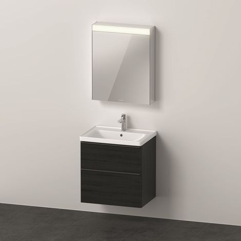 Ensemble de meubles DU D-Neo, mural, 650x480mm, WT, WTU, tiroir 1, SBK 1, SPS, TA L, chêne, noir.
