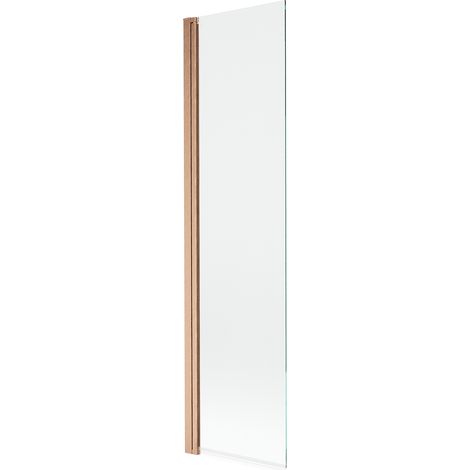 Mexen Mist mampara de ducha de 1 hoja 50 x 150 cm, transparente, cobre cepillado - 8A9-050-001-65-00 (1/5)