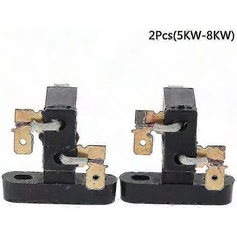 Support 2pcs Porte-balais Carbone Pour Groupe Électrogène 168F/188F Pièces Détachées 2-3kW 5-8kW (1/5)