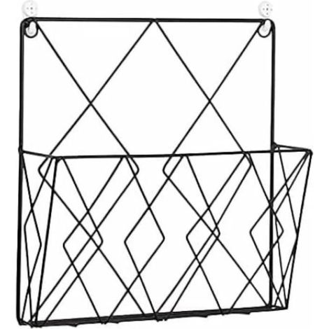 rack de magasin, métal, montage mural, avec 2 crochets, mobilier robuste et élégant, structure stable et résistante (1/5)