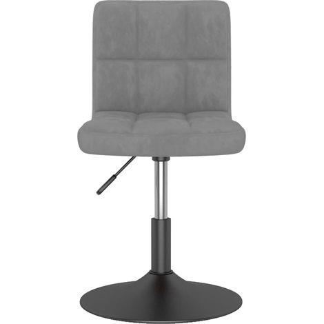 Maison Exclusive - Sedia da Pranzo Girevole Grigio Chiaro in Velluto