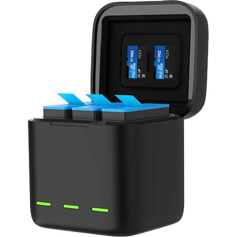 Chargeur pour GoPro Hero 13 Black – Connecteur USB avec câble Type-C, chargeur de batterie et compatibilité d'origine (1/5)