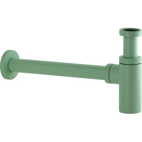 Sifone per lavabo in colore verde opaco connessione standard Pollini Acqua Desing SI0000103A2 Verde Chiaro