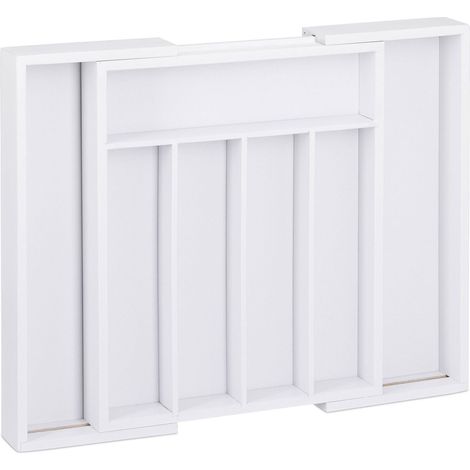 Range couverts extensible bambou blanc (1/4)
