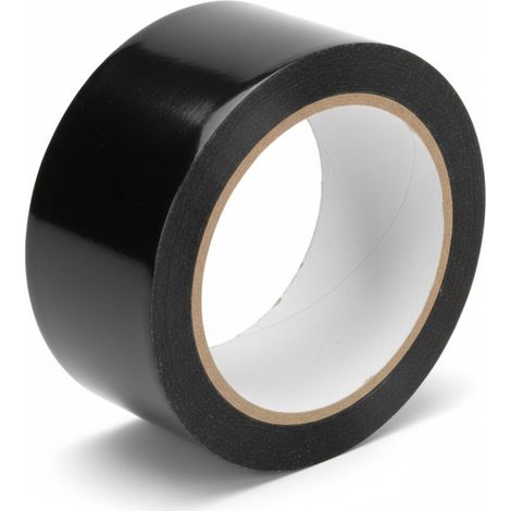 Ruban adhésif en aluminium noir 25 m x 50 mm résistant à la chaleur jusqu'à 120 °C Pour conduits et cheminées (1/5)