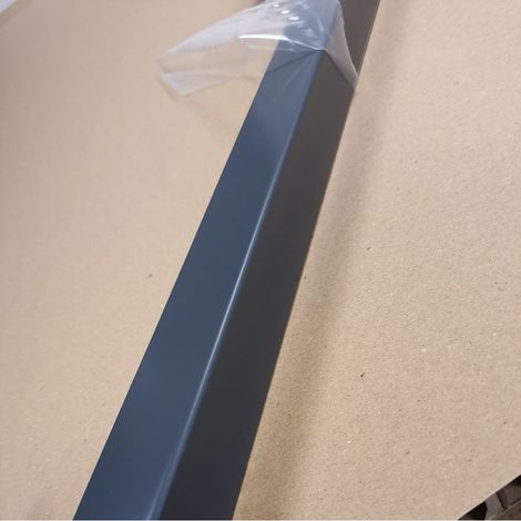 Lot 5 Cornières d'angle Alu Gris Anthracite RAL 7016 SAT - Couleur Extérieur - Longueur 150cm (3.5cm x 4cm) de 1mm