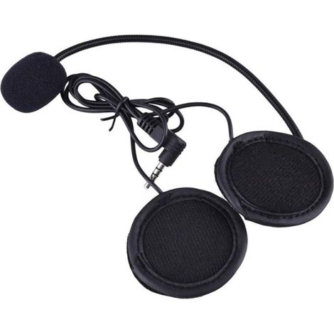 Kit Micro Et Haut-Parleur Pour Casque Moto V4 V6 - Prise Jack 3,5 Mm - Son Clair - Installation Facile