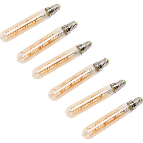 2 Ampoules LED E14 3W, Ampoule Tubulaire Dorée pour Suspension, Applique Murale, Lampe de Bureau, 220-240V (1/5)