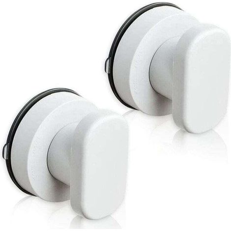 Poignée de Porte à Ventouse 2PCS Ventouse Poignées Tiroir Armoire Réfrigérateur Porte Verre Portable Mobilité Poignée Poignées avec Forte Ventouse pour Salle De Bains (1/4)