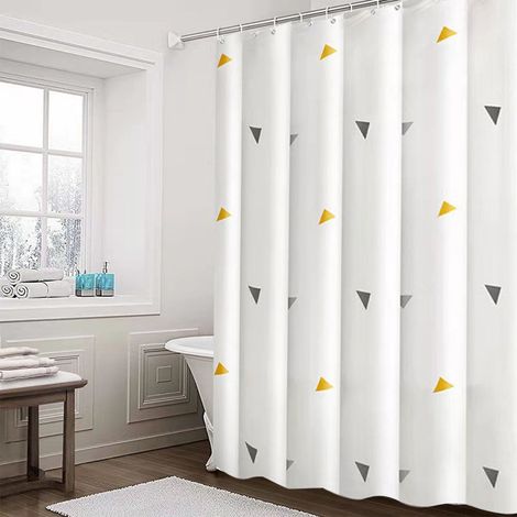 Rideau De Douche - EVA Imprimé - 180 x 80 cm - Résistant À L'Eau - Pour Salle De Bain Toilette Ou Séparation De Pièce - 1 Pièce (1/5)