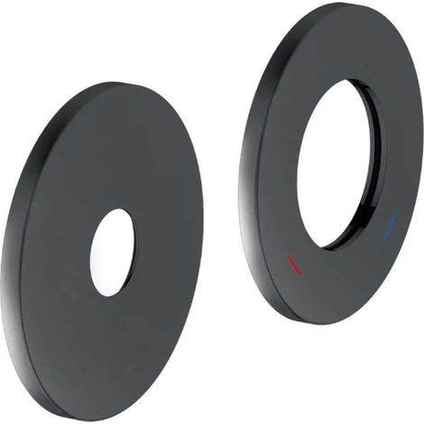 Keuco Edition 400 - Roseta de cubierta, cromo negro cepillado 51516130091 (1/2)