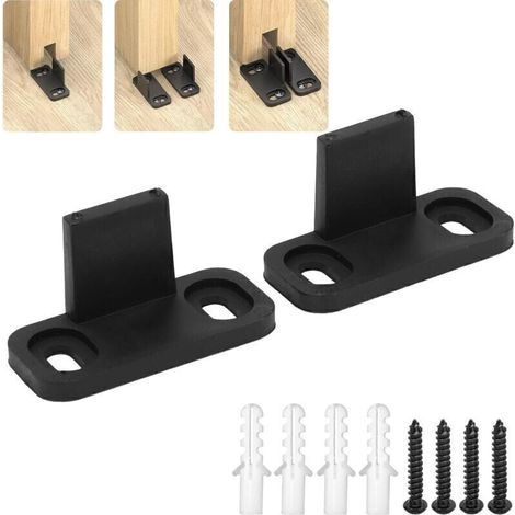 Guide Porte Coulissante, Guide Porte Galandage, Guidage au Sol Porte, Guide Porte Coulissante Sol Multifunctiona, Guide Porte Galandage, avec Vis et Tube D'expansion (1/5)