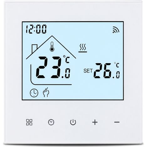Thermostat intelligent Zigbee Tuya pour chauffage au sol hydraulique, blanc, 3 A, contrôle par application, minuterie et voix (1/5)
