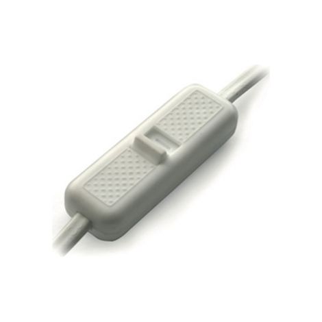 Interruttore a scorrimento, passante o terminale, bipolare, 2,5 A/250 V, bianco, WS-2P/bianco
