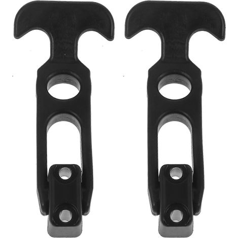 Lot de 2 loquets de capot de voiture à poignée flexible, robustes, avec poignée en T, pour coffre à outils ou armoire. (1/5)