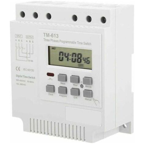 Minuterie Programable - Minuteur 380V TM-613 Commutateur de minuterie pour moteur triphasé (1/4)
