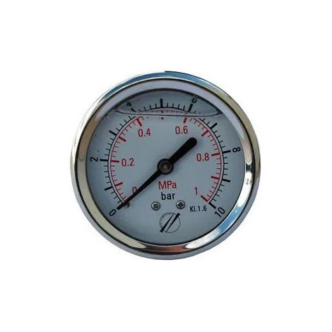 Axial Glyzerin Manometer D.63 von 0 bis 10 bar
