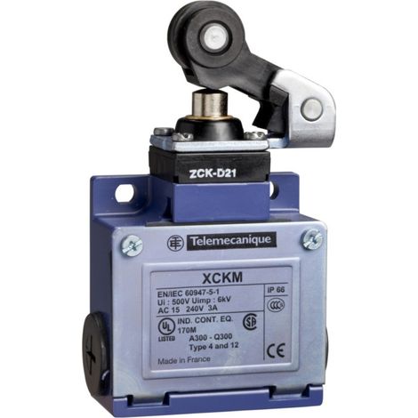 Telemechanik Sensors XCKM121 XCKM - ID Position - Hebel seitliche Plast-Rolle - 1NC+1NO - abrupt - 3 PG11