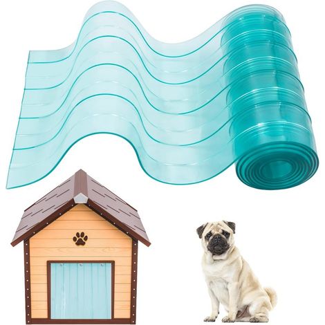 Ersatzklappe für Hunde- oder Katzenklappe, PVC-Streifen für Zwinger, Hundehüttenklappe