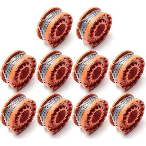Peças para Carretel de Linha de Cortador de Grama SPEAR AND JACKSON, MAC ALLISTER, QUALCAST, WORX, 10 peças (1/4)