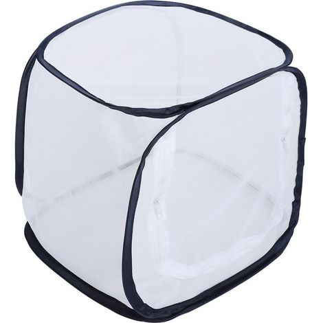 Habitat cages papillons – 5 panneaux mesh – flux air – grande ouverture glissière – fenêtre transparente – extérieur (1/5)