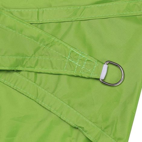 Voile d'ombrage Triangulaire 2.4x2.4x2.4m Imperméable Toile Ombrage UV Protection pour Patio Jardin, Terrasse ,Extérieur, Balcon, (vert) (1/5)