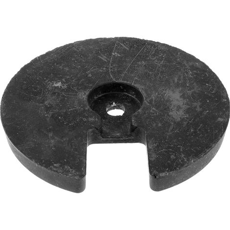 Pied de Lampe Table Rond Noir en Plastique Base Plate et Trous (1/5)