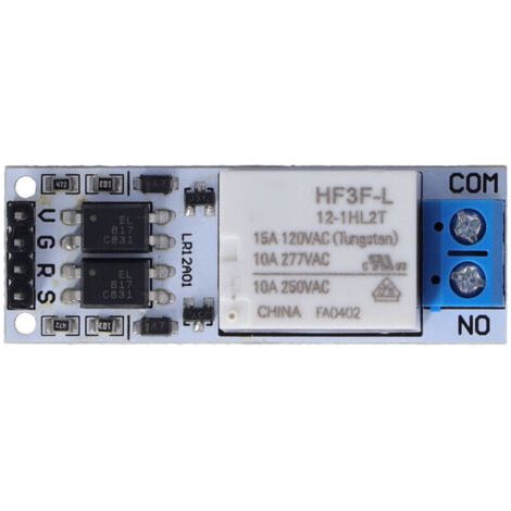 Pair Module de Relais à Verrouillage LR12A01, Interrupteur Bistable Auto-Bloquant 12V 10A, Carte Flip Flop pour Contrôle Électrique (1/5)
