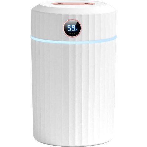 Humidificateur Ultrasonique 2L, Silencieux avec Hygromètre, 36h Autonomie, 7 LED, Chambre Bureau (1/4)