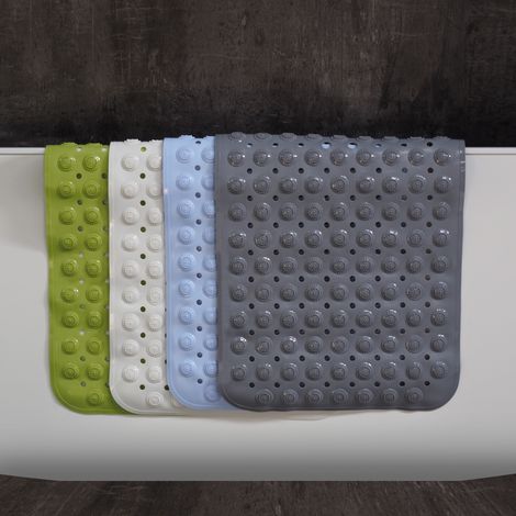 WITEN&NOCK Badewannenmatte 100 x 40 cm Duschmatte Badematte Rutschfest Wanneneinlage Weiß (1/5)