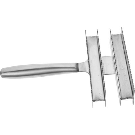 Brosse pour Cheval en Acier Inoxydable, Double Face, Facile à Nettoyer, pour Enlever la Boue Sueur, Usage Écurie, Argenté (1/5)