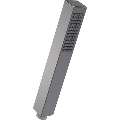 Nuie Brushed Pewter Minimalist Square Shower Handset - HO710 (1/2)