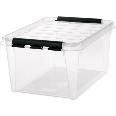 Boite transp 32l av clips 50x39x26cm ref 3510070