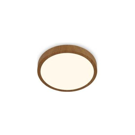 [NEUWERTIG] B-Ware Briloner Led Deckenlampe Runa Wood Deckenlampe Leuchte Holzoptik 3.000 K ø38cm