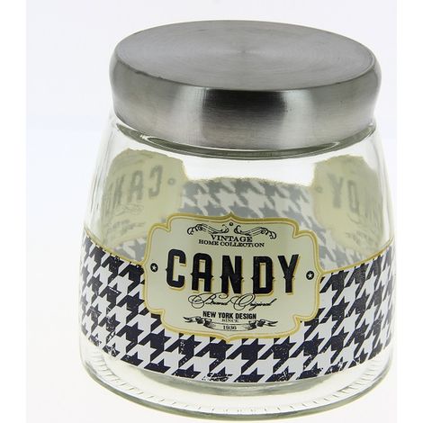 Barattolo da cucina in vetro sahara retro' candy tappo alluminio cerve (1/3)