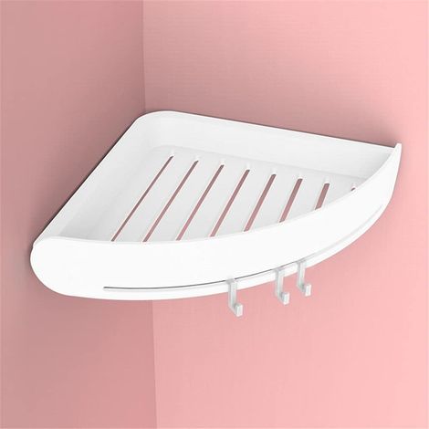 Waterproof Bathroom Storage Shelf for Bathroom - Kitchen Accessories (Color: White)